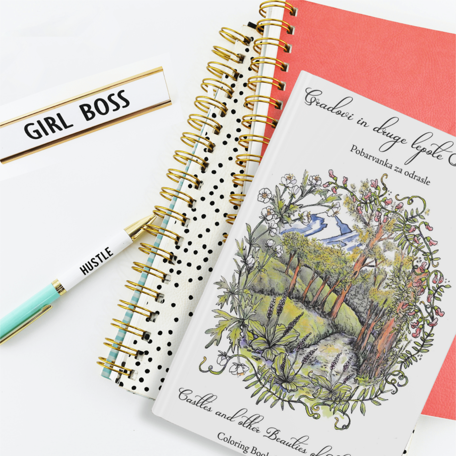 Coloring book office setting
